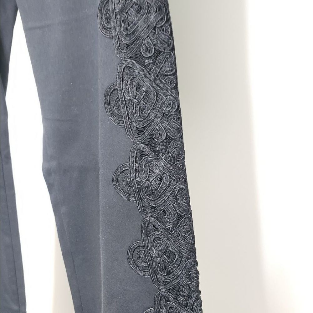 Sandro Seville Lace Panel Pants Size 38 - Picture 4 of 9